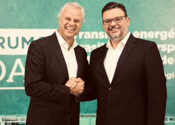 Rogério Zampronha, CEO da Prumo Logística, e André Salgado, CEO da EDF Renewables do Brasil (Foto: Divulgação)